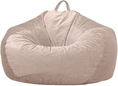Amazon Com Plush Microsuede Bean Bag Chair Cover No Filler Stuffed Animal Storage Or Memory Foam Beanbag Replacement Cover For Adults And Kids Without Filling Kitchen Dining