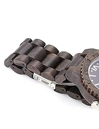 RELOJ para hombre reloj de muñeca de cuarzo analógico Mejores relojes de madera para regalos de Navidad