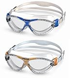Kids Seal 2 Pack Swim Goggles, Blue & Orange