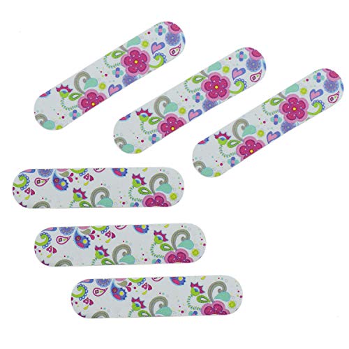HUELE 50PCS Colorful Mini Emery Board Nail Files