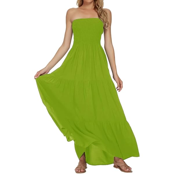 Amazon.com: Love Tree Womens Smocked Tube Midi A-Line Dress (Natural, Large) : Clothing, Shoes & Jewelry Amazon.com: Love Tree Womens Smocked Tube Midi A-Line Dress (Natural, Large) : Clothing, Shoes & Jewelry