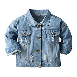 Toddler Baby Denim Jackets Button Down Jeans Coat