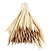 MalloMe XL Bamboo Skewers 30 Inch 100 pcs - 5mm Thick Bamboo Sticks - Heavy Duty Wooden Shish Kabob Skewers for Grilling - for Kebab BBQ Grill Hot Dog, Candy Apple Smores Sticks Wood Skewer Appetizers
