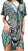 Angerella Women Sexy V-neck Sundress Bohemia Swimwear Bathing Suit Cover Ups, Green 2, One Size