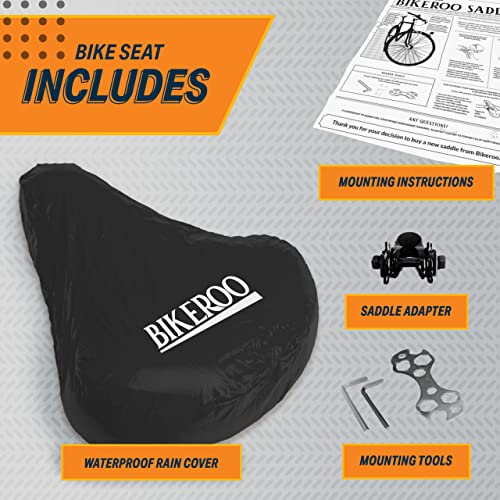 Bikeroo Extra Padded Bike Seat Comfortable Bike Seats for Men & Women