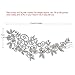 Sparkly Long Flower Hair Comb Rhinestone Hairpins Bridal Wedding Hair Accessories Jewelry Austrian Crystals Hair Clips FA5027 (Clear)