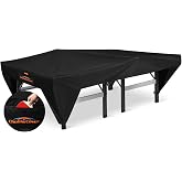 Cholila Cover Ping Pong Table Cover, Outdoor Waterproof Oxford Fabric | Heavy Duty 420D Material, All-Weather Indoor/Outdoor UV Shield, Fits 9x5 ft Standard Table Tennis Tables