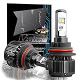 CougarMotor LED Headlight Bulbs All-in-One Conversion Kit - 9007 -7,200Lm 80W 6000K Cool White CREE - 3 Year Warranty