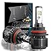 CougarMotor 9007 (High/Low) 80W LED Headlight Bulbs All-in-One Conversion Kit,7200 Lumen (6000K Cool White)