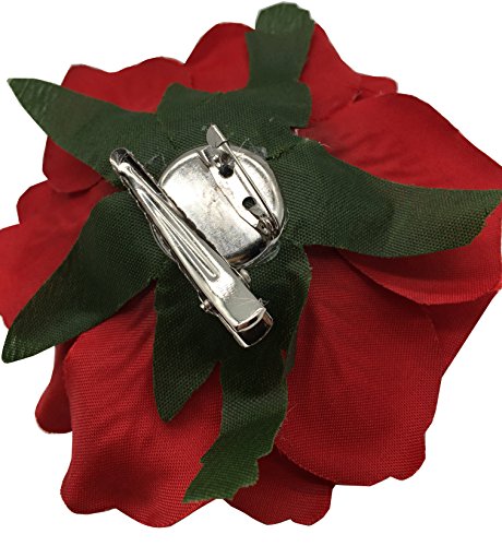 Geek-M Hair Flower Clips Brooch Boutique Hair Accessories Bohemia Hairpins for Women Girls (ST Red)