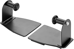 Katzco Magnetic Paper Towel Holder - 12x4x3-Inch Rubber-Coated Magnet Paper Towel Holder - Adjustable Towel Holder with Magnet Pads - Versatile Design for Fridge, Kitchen or Workbenches - Set of 2