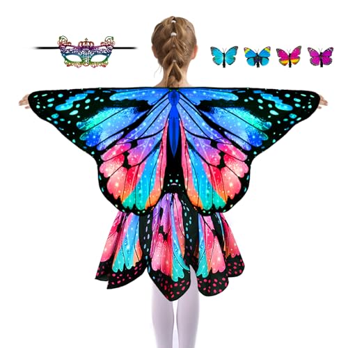 Blue-red Set+mask+hair Clips