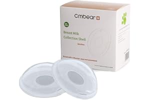 DEBAISHI Breast Shells, Milk Saver, Nursing Cups, Nursing Moms to Ease Nipple Pain, BPA-Free and Reusable, Collect Breast Milk Leak (2 Pack)