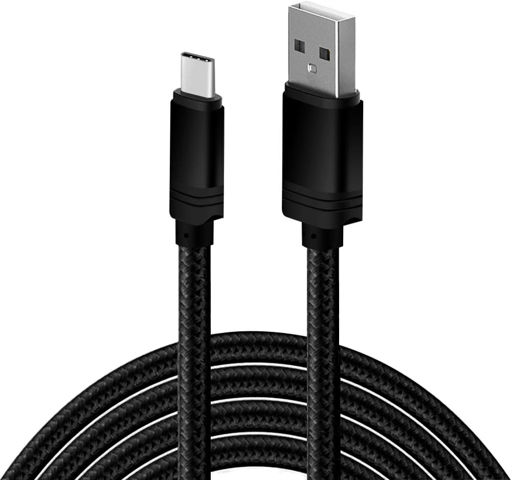SCGK USB Type C Nylon Braided High Speed Synchronous Data Transfer Charger Cable for Samsung Galaxy S8 S9 OnePlus 2, Google Nexus 5X/6P, LG G5/G6 Smartphone Devices (Black)