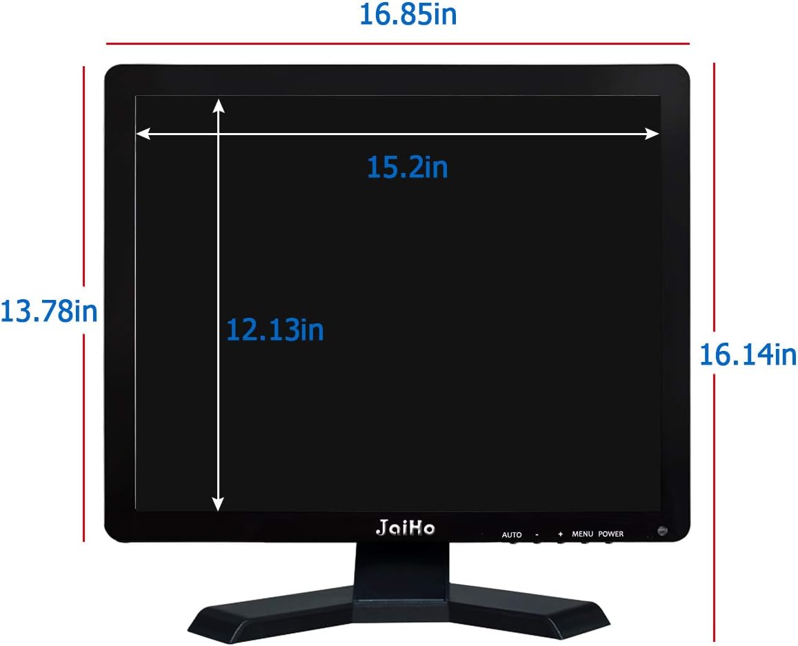 JaiHo 19 Inch 1280x1024 TFT LCD HDMI HD Monitor Color Screen Home Security Monitor with BNC/VGA/AV/HDMI/USB Earphone Output, Built-in Speaker - Image 4