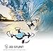 SIMREX X300C Mini Drone RC Quadcopter Foldable Altitude Hold Headless RTF 360 Degree FPV Video WiFi 720P HD Camera 6-Axis Gyro 4CH 2.4Ghz Remote Control Super Easy Fly for Training(Blue)
