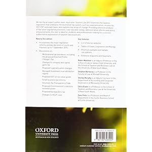 Australian Taxation Law 2017 27th edition