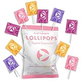 Flat Tummy Appetite Suppressant Lollipops | The Best All Natural Suckers, 4 Great Flavors + Apple, Grape, Watermelon & Berry + Suppress Cravings, The Perfect Low Calorie Diet Candy