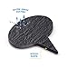 VersaChalk Black Slate Cheese Markers, Set of 4, Round - Small Rustic Farmhouse Decor Chalkboard Signs for Charcuterie Cheese Board Serving Tray Accessories