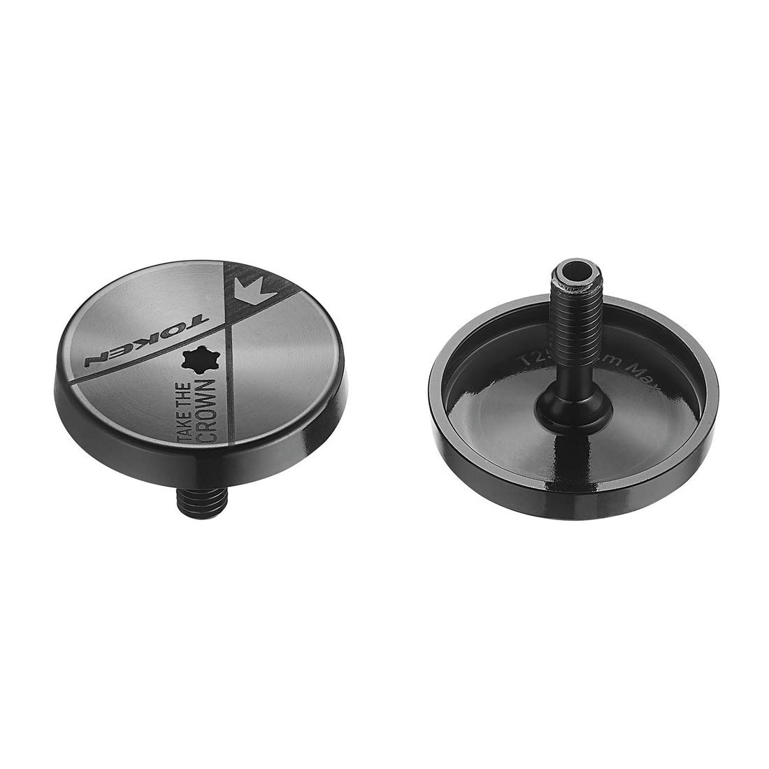 Token Unisex - Adult Crown Cap A-Head Lid, Black, 1 1/8 Inch