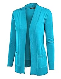 Cárdigan de punto frontal abierto para mujer.