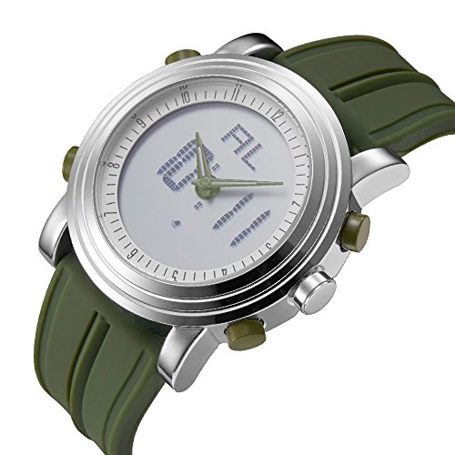 Sinobi analogue - digital mens multifunctional quartz w…