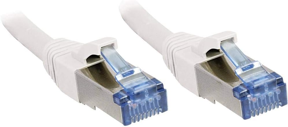 LINDY 1.5m CAT6a S/FTP LS0H Snagless Gigabit Ethernet Cable, White