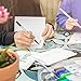 Dual Brush Pens - Water Based Art Markers - 16 Colors for Lettering, Coloring, Bullet Journal, Calligraphy - Colored Pens Set w/Fineliner Tip for Kids, Beginners & Adults. Includes 28-Page eBook