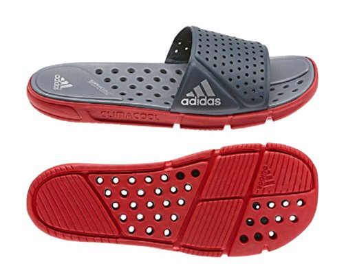 adidas Men's CC Revo Slide Light Scarlet/Tech Grey/Dark Onix Sandal 13 D - Medium
