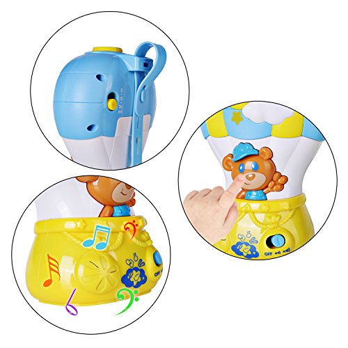 Happkid Baby Crib Soother Baby Soother for Sleep, Air Balloon Light