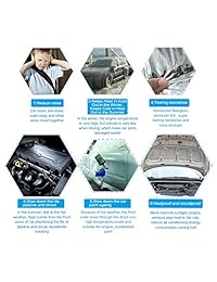 Uxcell 394 mil 10 mm 16.36 pies cuadrados bloque de absorción de calor y sonido para auto aislamiento tapete 60"x40"