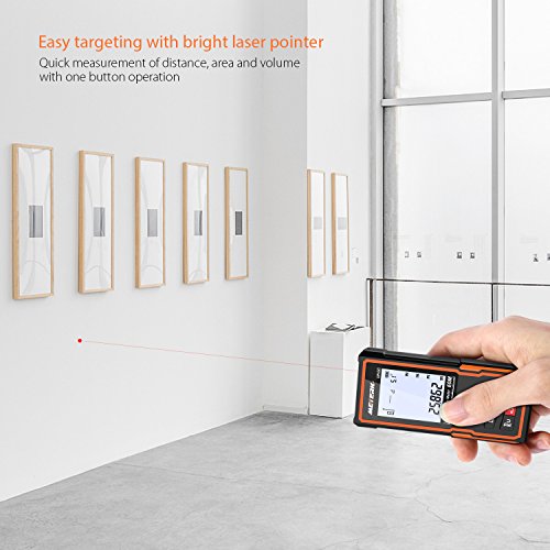 image for Laser Measure, Meterk 196 Ft M/In/Ft Laser Distance Measure with Non M