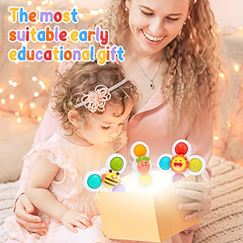 UNIH Spinning Top Sensory Toys for Toddlers Age 13, Infant Baby Toys