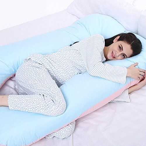 HDSGFDSHGK pregnancy pillow waist side sleeping pillow u pillow pregnancy supplies sleeping on the side pillow pillow cushion-E 145x85cm(57x33inch)