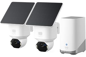 eufy Security SoloCam E42 2-Cam Kit (HomeBase S380), 4K Security Camera Wireless Outdoor, Solar Powered, AI Motion Tracking, 
