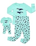 Leveret Girls Matching Doll & Kid Fish 2 Piece Pajama 100% Cotton (2-10 Years)