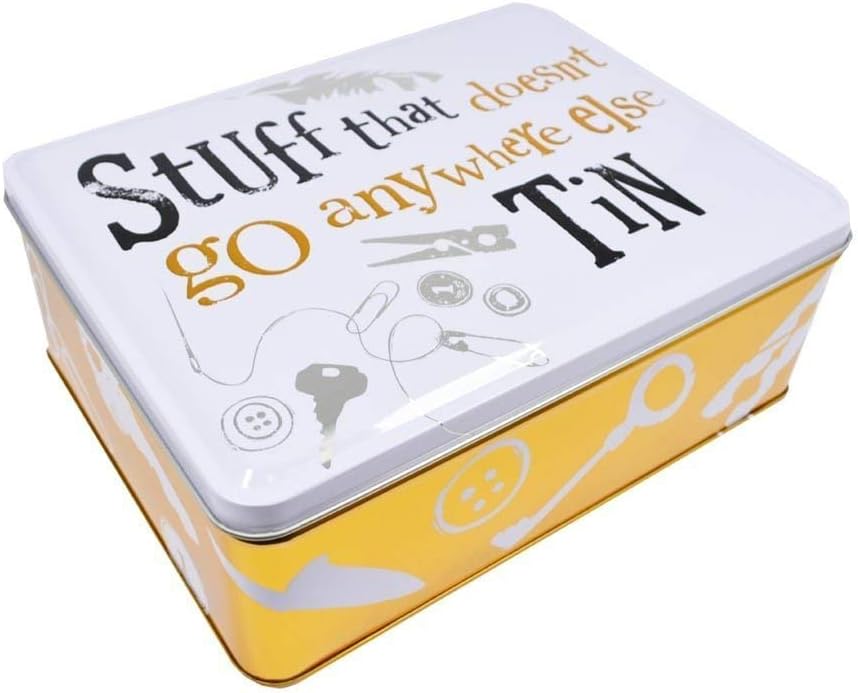Bright Side Modern Minimalist Storage Tin 75mm x 155mm x 205mm