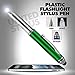 SyPen Stylus Pen for Touchscreen Devices, Tablets, iPads, iPhones, Multi-Function Capacitive Pen With LED Flashlight, Ballpoint Ink Pen, 3-In-1 Pen, Multi, 10PK