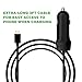 Super Fast 3.1 amp USB C Car Charger for Samsung Galaxy S9, S8, Note 8, Google Pixel 1, 2 & More Android USB Type C Cell Phones. Long Cord w/Extra USB Port, Plugs in Cigarette Lighter Adapter