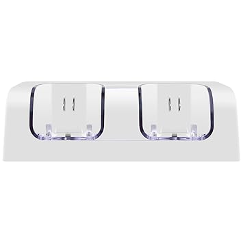 Wetoph Ladestation für Wii TP05 Dual Wii Controller Ladegerät mit zwei wiederaufladbaren 2800mAh Akkus Dritteranbieter Produk