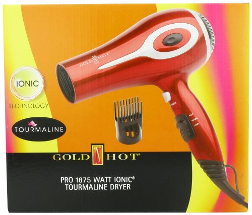 Click Here to See More Images Gold 'N Hot 1875-Watt Professional Ionic Tourmaline Dryer