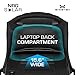 Ghostek NRGsolar Series 40L Eco Computer Laptop Messenger Backpack Book Bag + 16,000mAh Power Bank with 5 USB Ports | Water Resistant | 8.8-Watt Solar Panel | Laptops Up To 15.6