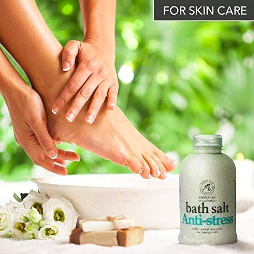 De-Stress Bath Salt 600g w/Natural Rosemary & Juniper Oils - Natural Bath Sea Salts - Best for Good Sleep - Relaxing - Calming - Body Care - Beauty - Aromatherapy 6 De-Stress Bath Salt 600g w/Natural Rosemary & Juniper Oils - Natural Bath Sea Salts - Best for Good Sleep - Relaxing - Calming - Body Care - Beauty - Aromatherapy