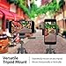 Tripod Mount Adapter with Mirror by EEZ-Y Cell Phone Accessories for Large & Small Smartphones - Attach it to Any Selfie Stick, Monopod or Tripod - Fits All Apple, Android, Windows Phones [Set of 2]