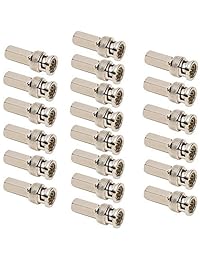 omall (TM) 20pcs macho BNC Twist-On coaxial Conector para cámara de seguridad CCTV