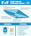 Kahuna 'Next Gen' Parachute Beach Blanket - Oversized XL Extra Large 8x8 Feet - The Biggest Sand Proof Beach Sheet Picnic Blanket Available - Portable, Lightweight, Quick-drying, With 12 Sand Pockets