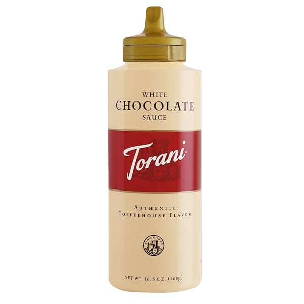 TORANI WHITE CHOCOLATE SAUCE, 16.5 FL OZ