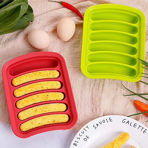 image for YaoJoe Silicone Baking Mold with Green Silicone Brush, 2 Pack DIY home