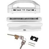Sliding Patio Door Handle Set With Mortise Lock And Key Cylinder Balcony Glass Door Replacement Handle Lock Easy To Use