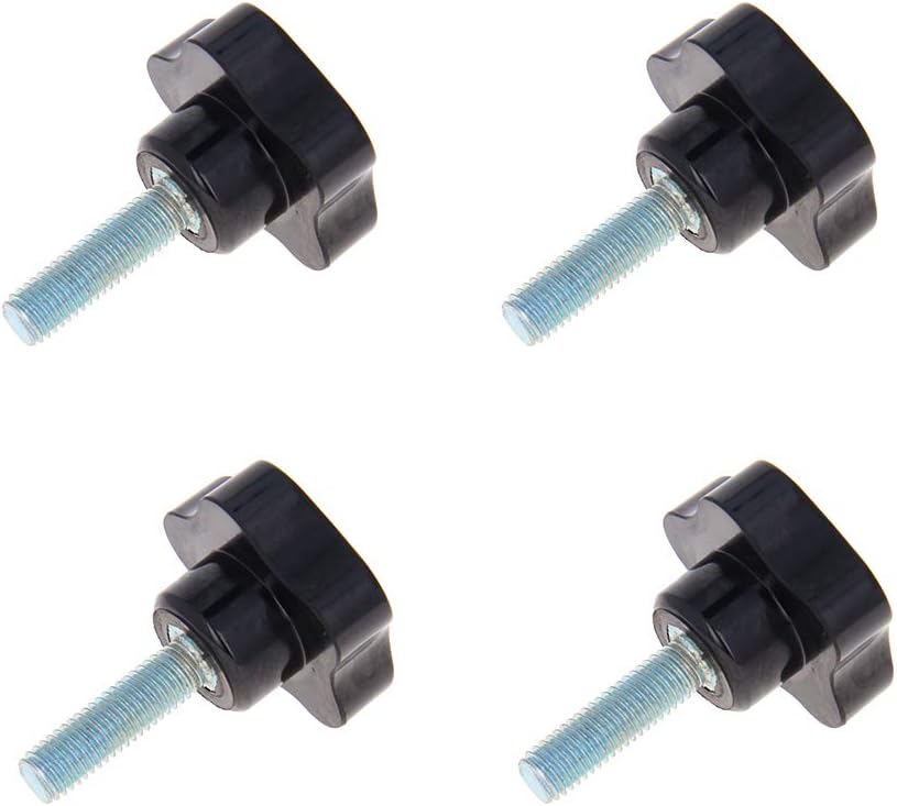 Othmro M10×35mm Male Thread Clamping Knobs Grip, 4pcs Thumb Screws Star Head Handle Knobs Tightening Screw Bakelite Knob